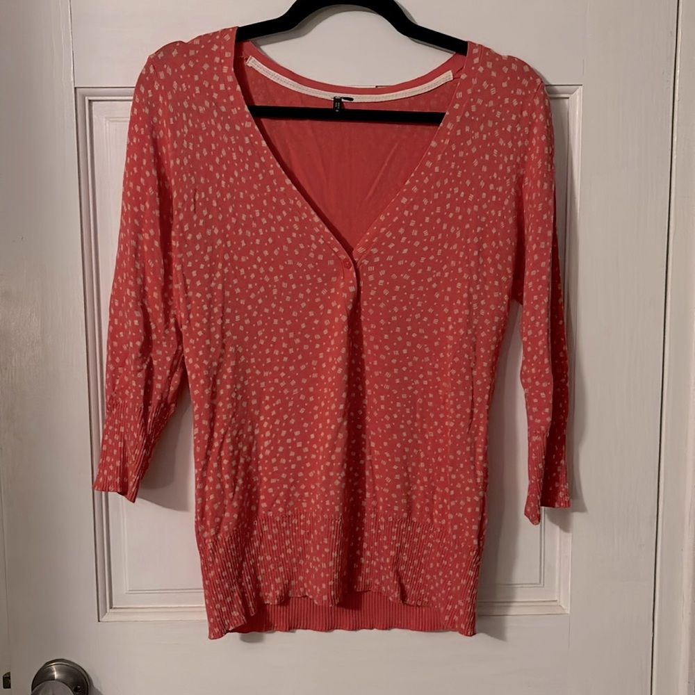 Orange Confetti Cardigan